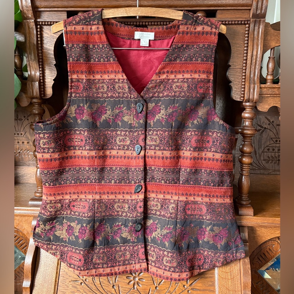 Christopher & Banks Boho Whimsy  Renfaire Renaissance Festival Vest